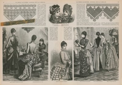 Side fra La Mode Illustree af French School