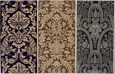 Malet lærred, gravering fra Dictionary of Furnishing and Decoration, Vol III, Henry Havard af French School