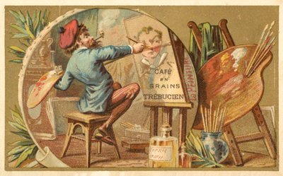 Maleri (chromolitho) af French School