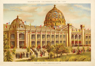 Palace of Fine Arts, Verdensudstilling 1889, Paris af French School