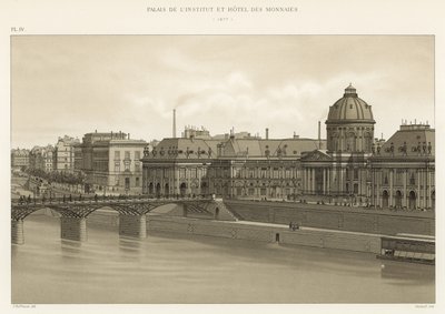 Palace of the Institute and Hotel des Monnaies, 1877 af French School