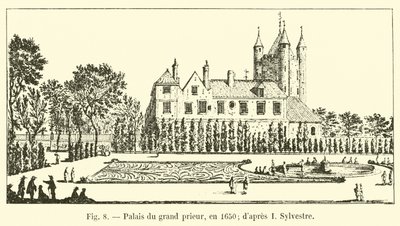 Grand Priorpaladset, i 1650; efter I Sylvester af French School