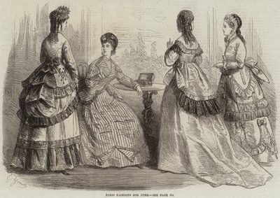 Paris Fashions for juni (gravering) af French School