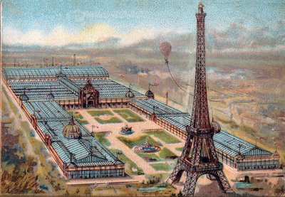 Paris. Verdensudstilling 1889: Eiffeltårnet. af French School
