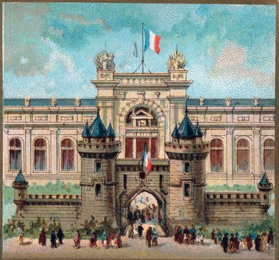 Paris. Verdensudstilling fra 1889: Krigspaladset. af French School