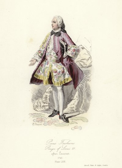 Paris mode, regeringstid af Ludvig XV af French School