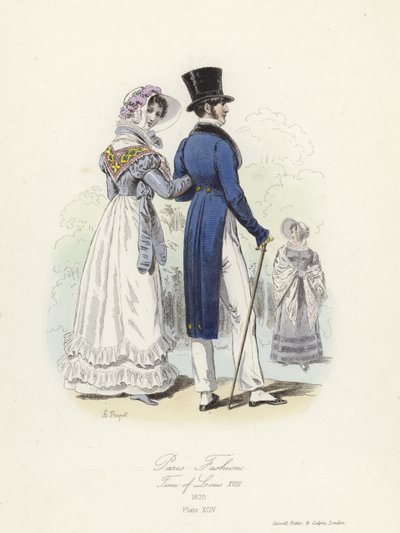 Paris mode, tid af Ludvig XVIII af French School