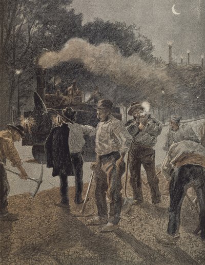 Paris, natarbejde, slutningen af 1800-tallet af French School