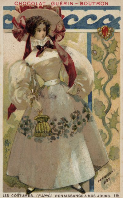 Parisisk mode, 1829 af French School