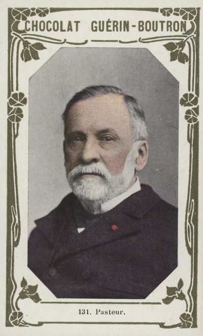 Pasteur (farvet foto) af French School