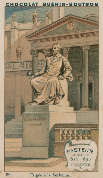 Pasteur, kemiker, 1822-1895, etableret ved Sorbonne af French School