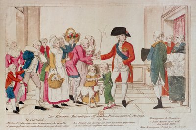 Patriotiske nytårsgaver tilbudt til kongen i 1790 af French School