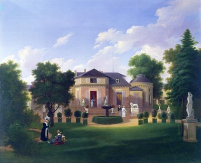 Pavillon af Folie-Beaujon i Paris, ca. 1830 af French School