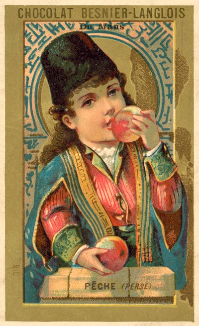 Ferskner fra Persien (chromolitho) af French School