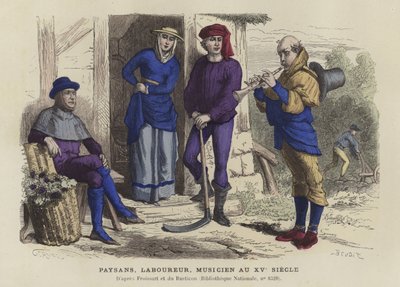 Bønder, arbejder og musiker, 1400-tallet af French School