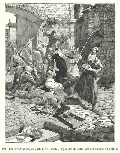 Forfølgelse af franske jøder under kong Philip Augustus