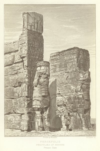 Persepolis, Propylaea of Xerxes, nuværende tilstand af French School