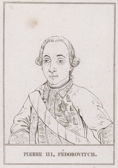 Peter III, Ruslands zar (gravering) af French School