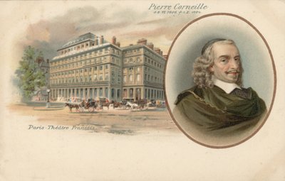 Pierre Corneille (farve litho) af French School