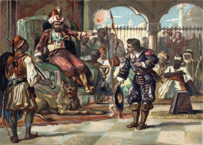 Pierre Porcon de La Barbinais, kaptajn på fregatten, blev taget til fange af Algiers dey. Han sendte ham for at forhandle med kong Ludvig XIV om behandlingen af franske fanger i Algeriet og fredsaftalerne. Kongen afslog forslagene, og bretonernes kom af French School