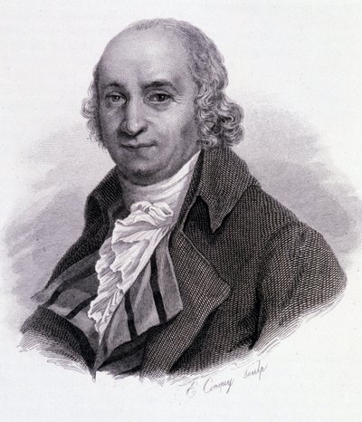 Pierre Samuel Dupont de Nemours (1739-1817) - i "" Portrætter af nyttige mænd"" af French School