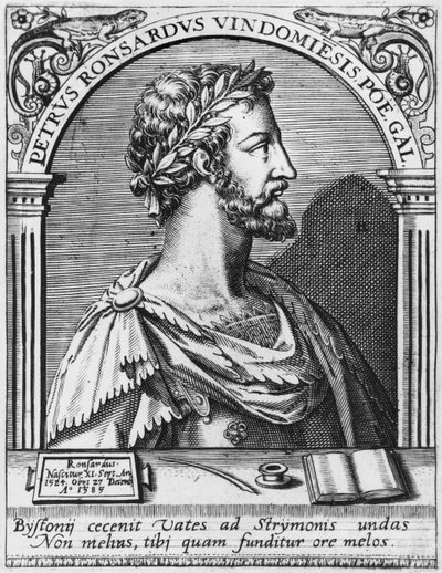 Pierre de Ronsard (1524-85) af French School