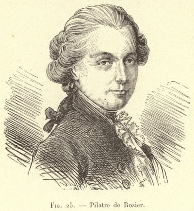 Pilatre de Rozier (gravering) af French School