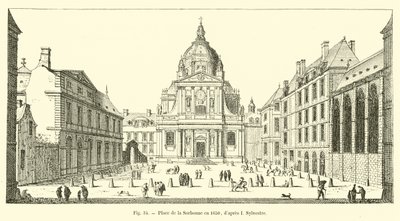 Place de la Sorbonne i 1650, efter I Sylvestre af French School