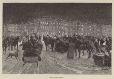 Vinterpaladspladsen (gravering) af French School