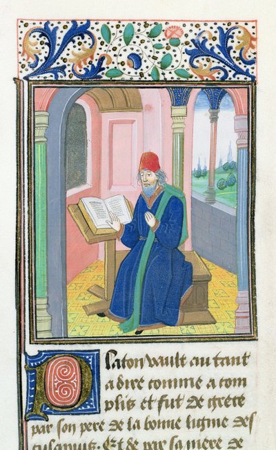 Platon, fra History of the Philosophers, slutningen af ​​det 15. århundrede af French School