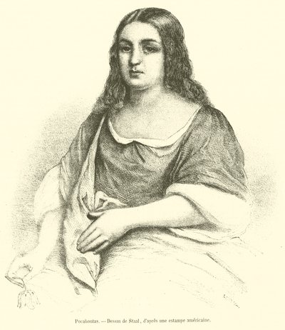 Pocahontas (gravering) af French School