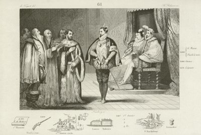 Polish ambassadors informing Henry, Duke of Anjou that he bas been elected King of Poland, 1573  af French School