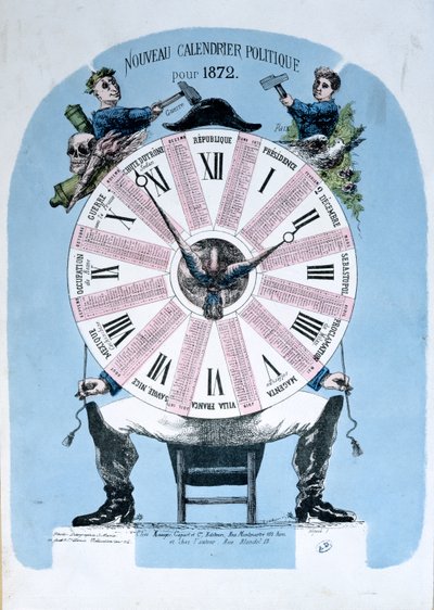 Politischer Kalender für 1872 von French School