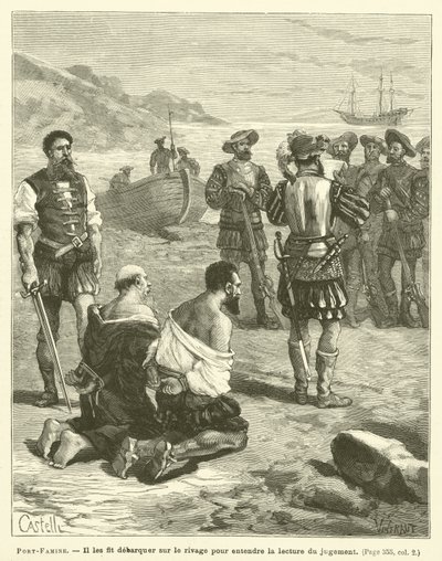 Port-Famine (gravering) af French School