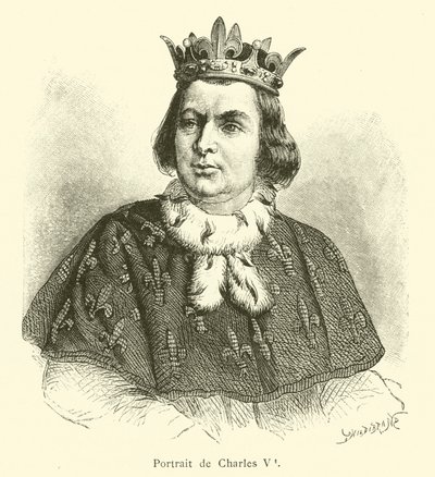 Portræt af Charles V (gravering) af French School