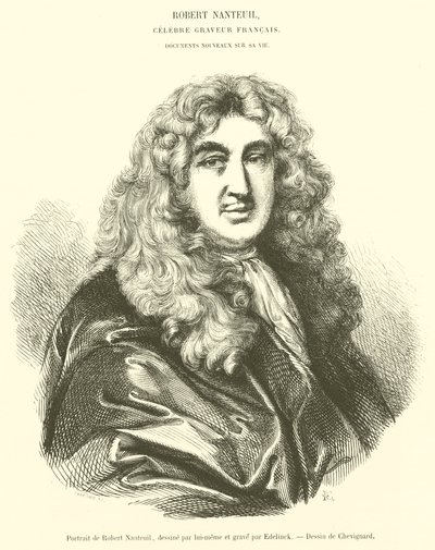 Portræt af Robert Nanteuil (gravering) af French School