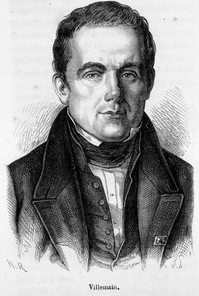 Portræt af Abel Francois Villemain, fransk professor og politiker (1790 - 1867) af French School