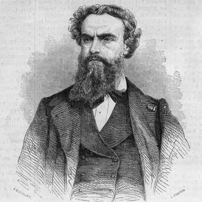 Portræt af Alexandre Cabanel (1823-1899), fransk maler. Indgravering i "" The Illustrated World"" nr. 338 af 3. oktober af French School