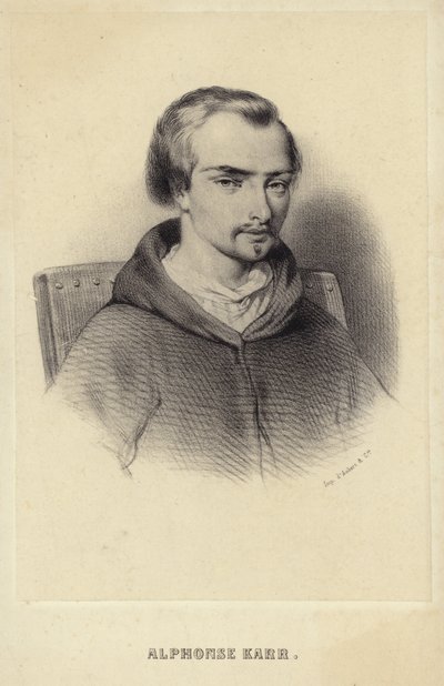 Portræt af Alphonse Karr af French School