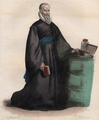 Portræt af Ambroise Pare (1509-1590), fransk kirurg. af French School