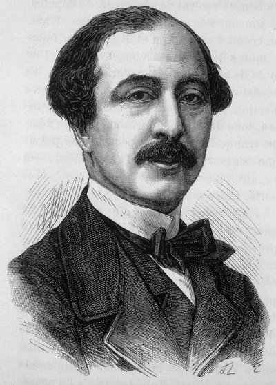 Portræt af Anatole Prevost Paradol, fransk journalist og politiker (1829 -1870). af French School