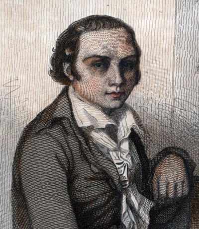 Portræt af Andre Marie Chenier (1762-1794), fransk digter. af French School