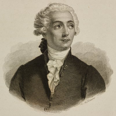 Portræt af Antoine-Laurent Lavoisier (Paris af French School