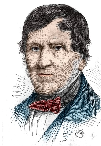 Portræt af Antoine Becquerel (1888-1878), fransk fysiker. Indgravering i "" Le Monde Illustré"" nr. 1086 af 2. februar af French School