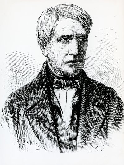 Portræt af Antoine Cesar Becquerel (1788-1878), fransk fysiker, Frankrig af French School