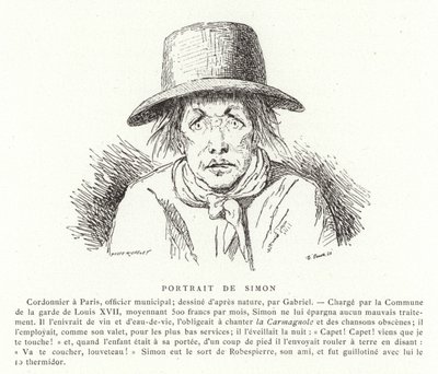 Portræt af Antoine Simon af French School