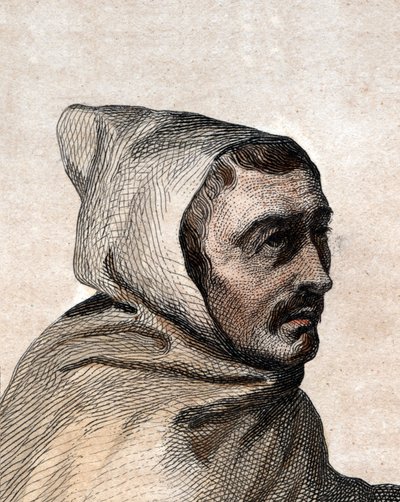 Portræt af Armand Jean le Bouthillier de Rance (1626-1700), fransk abbed og grundlægger af trappistcistercienserne. af French School