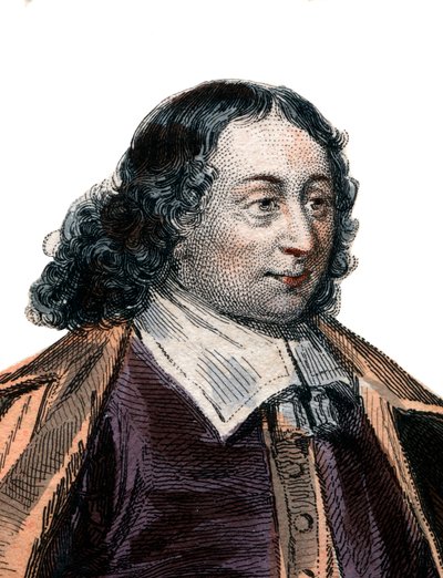 Portræt af Blaise Pascal (1623-1662), fransk matematiker og forfatter. af French School