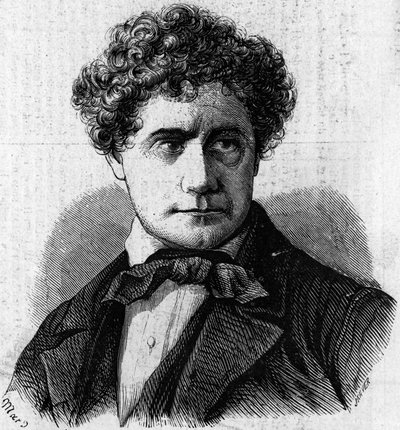Portræt af Brigham Young (1801-1877), amerikansk politiker og leder af mormonerne. Indgravering i "" Le Monde Illustré"" nr. 39 af 9. januar af French School
