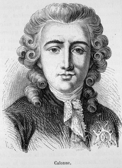Portræt af Charles Alexandre de Calonne, fransk politiker (1734 -1802) - i "" L